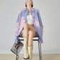 Blue Stripe Pink Art Print Shirt FER0180
