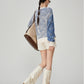 Blue Braided Round-Neck Knit FER0368