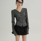 V-Neck Slim Tops SRS0330