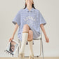 Striped Polo Shirt Mini Dress FER0296