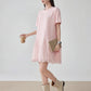 Pleated Docking Mini Dress FER0235