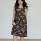 Retro Flower Design Sleeveless Dress VAS0102