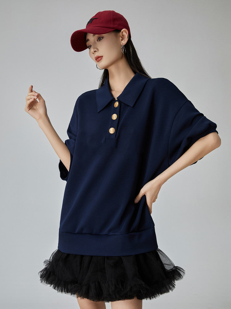 Mixed Material Docking Mini Dress FER0114