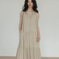 Tiered Gathered Long Dress VAS0119