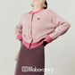 Heart Logo Knit Top / Purple Mini Skirt LLA0628