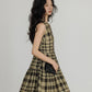 Tiered Check Shirt Mini Dress VAS0055