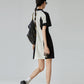 Bi-color Half-Zip Polo Dress FER0198