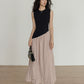 Fake Layered Long Dress VAS0126
