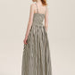 Striped Spaghetti Strap Dress DEP0005