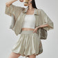 Line Short-Sleeve Jacket / Balloon Short Pants FER0060