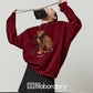 Bow Leopard Sweatshirt / Polka Dot Mini Skirt LLA0614