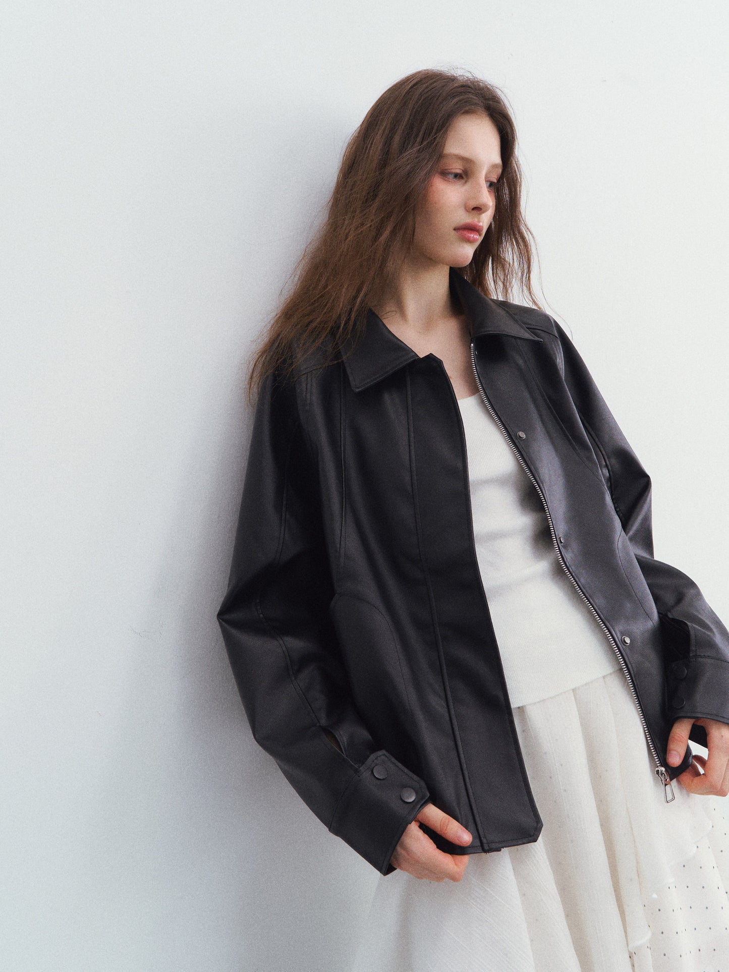 Moist Leather Jacket SPY0028