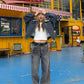 Washed Wide Denim Pants CYE0024