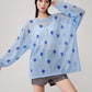 Polka Dot Sheer Loose Knit FER0363