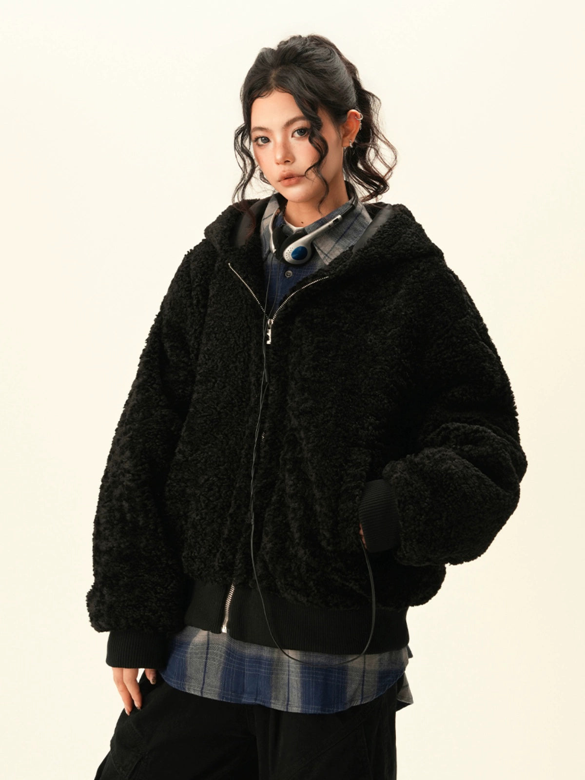 Fluffy Full Zip Hoodie BWA0010