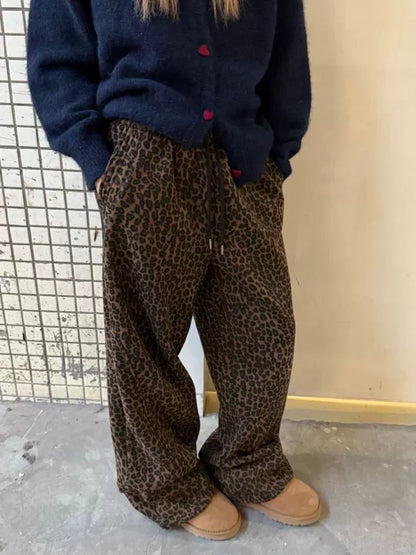 Leopard Print Wide Pants CYE0009