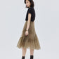 Ruffled Mid-Length Skirt SHN0028