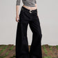 Back Logo Wide Denim Pants ONP0004