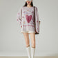 Graphic Oversized Long-Sleeve T-Shirt FER0230