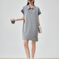 Gingham Check Polo Sweat Dress FER0206