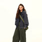 Vintage Plaid Hoodie Zip-Up Jacket WDZ0038
