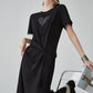 Heart Bijou Sleeve Lace Long Dress FER0162