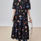 Retro Hand-Drawn Style Long Dress FER0329