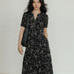 V-Neck Small Floral Dress VAS0078