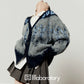 Retro Casual Knit Cardigan / Long Sleeve Shirt / Pleated Skirt LLA0533