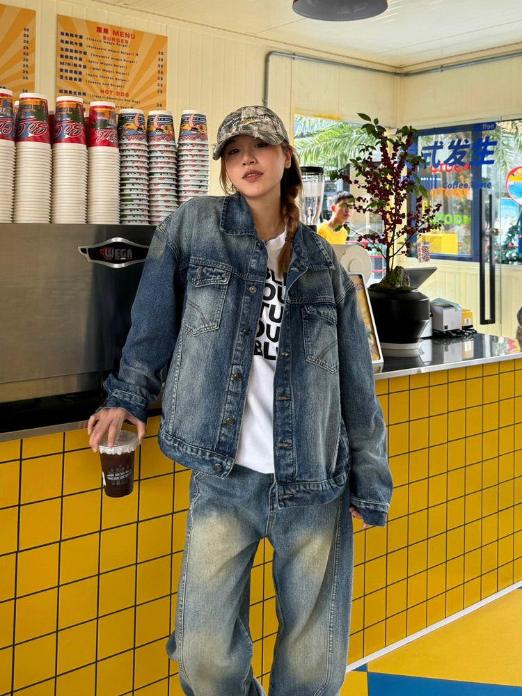 Vintage Washed Denim Jacket CYE0055