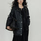 Lapel Leather Jacket VAS0174
