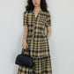 Tiered Check Shirt Dress VAS0056