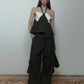 White Ribbon Halterneck Camisole PUC0019