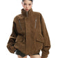 Stand Collar Suede Work Jacket BGS0021