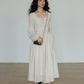 Linen Long-sleeve Slim Dress VAS0155