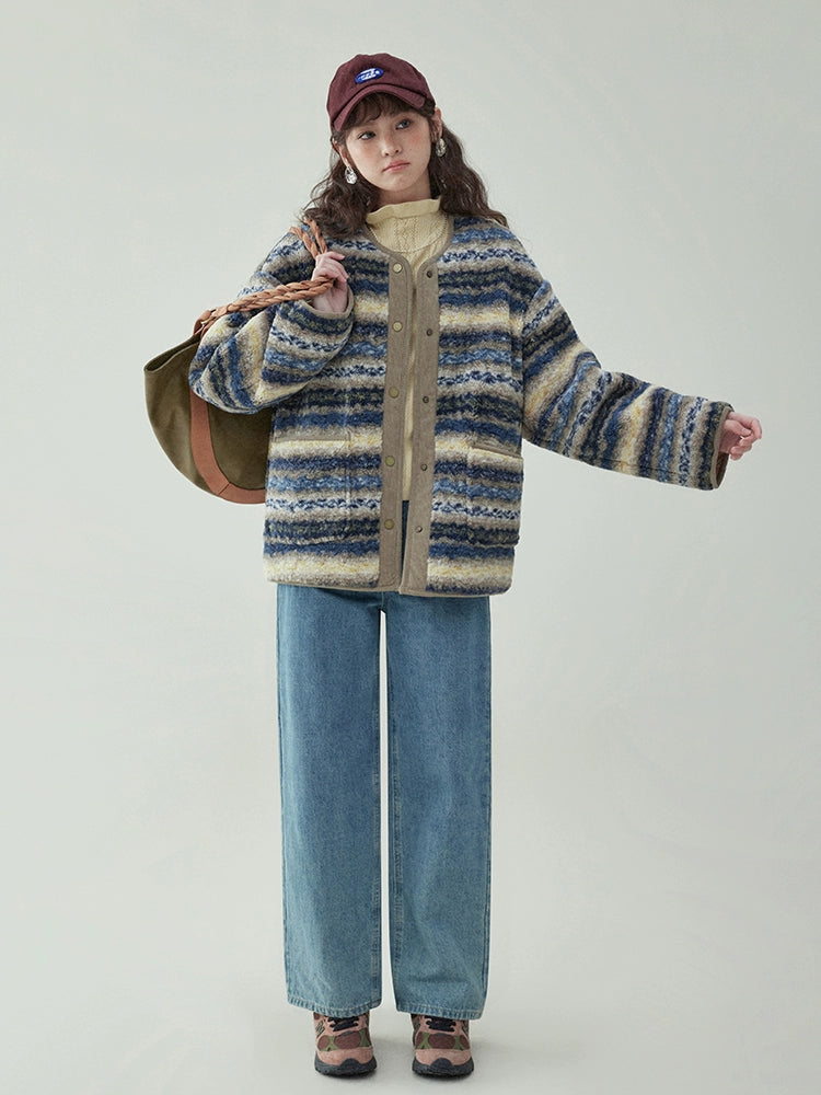 Ethnic Pattern Knit Jacket AMU0044