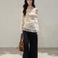 Lace Off Shoulder Knit Tops WDB0020