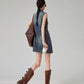 Vintage Sleeveless Denim Mini Dress FER0190