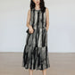 Sleeveless Tiedye Flare Dress VAS0079