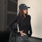 Half-Button Slim Top YLS1052