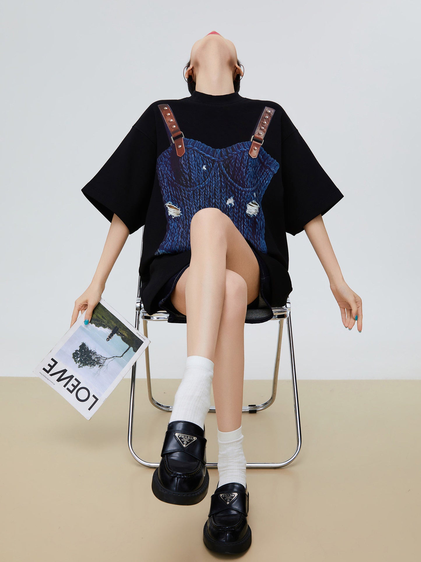 Fake Layered Short-Sleeve T-Shirt FER0169