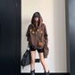Patch Embroidered Distressed Hoodie  YLS1047
