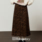 Vintage Printed Long-Sleeve T-Shirt / Leopard Skirt LLA0663