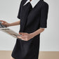 Necktie Cleric Mini Dress FER0203