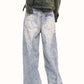 Wing Print Street Style Jeans ZTS0026