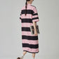 Border Polo Long Dress FER0213