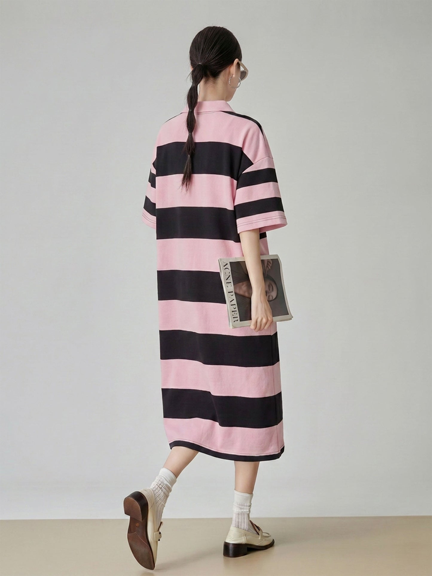 Border Polo Long Dress FER0213