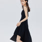 Square Neck Asymmetry Dress SHN0045