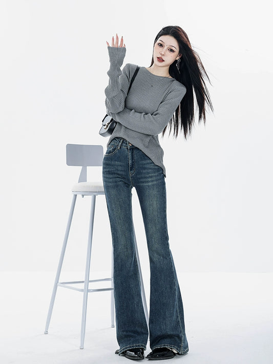 Basic Flared Denim Pants ABW0012