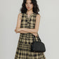 Tiered Check Shirt Mini Dress VAS0055